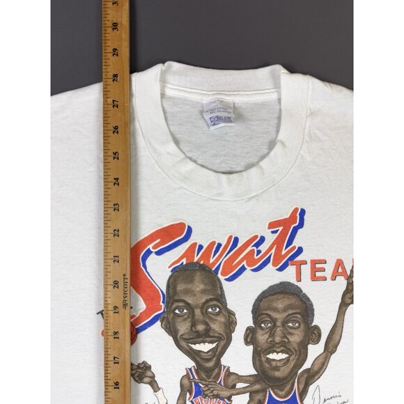 Rare Vintage 80s NBA Detroit Pistons Swat Team Dennis Rodman Worm Salley Spider - Picture 12 of 12